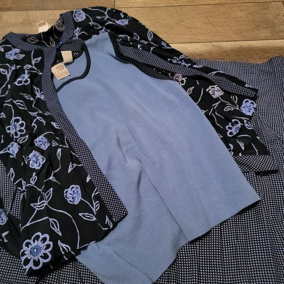 Vintage - F. L. Malik (Ivy Jane brand now)- 1990's skirt/jacket/sweater separate - Picture 6 of 16